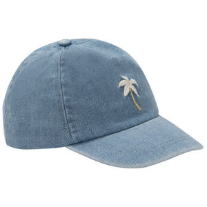 Gorra de denim con palmera bordada para niña  Main Gorra de denim con palmera bordada para niña