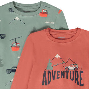 Pack de 4 camisetas de manga larga con motivos fantásticos niño. 