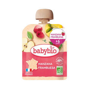 Bolsita exprimible manzana y frambuesa 90g 