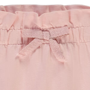 Pantalón jogging de felpa con cintura elástica y volante para bebé niña 