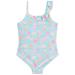 Bañador de una pieza con estampado de flores niña 
