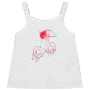 Camiseta de tirantes estampado cerezas 