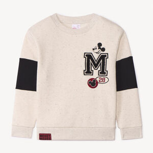 Sudadera de felpa con efecto neps de Mickey Disney para niño. 