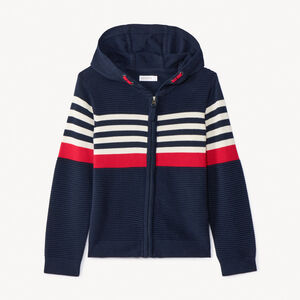 Gilet en tricot fantaisie effet color block pour garçon  Main Gilet en tricot fantaisie effet color block pour garçon