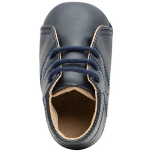 Botines flexibles con efecto de cuero con cordones 