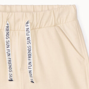 Bermudas de felpa lisa para bebé niño 