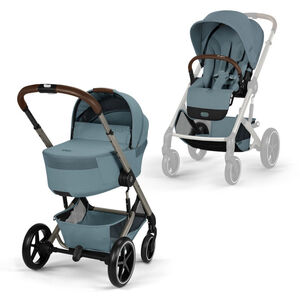 Poussette Duo Balios S Lux 2026 + Nacelle Pliable Stormy Blue 