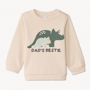 Sudadera de felpa con estampado en relieve para bebé niño 