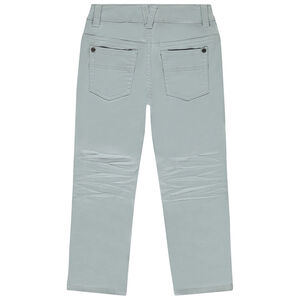 Pantalón slim liso efecto arrugado niño 
