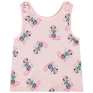 Camiseta sin mangas con estampado de Minnie Disney para bebé niña 