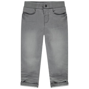 Vaquero slim efecto usado con cintura elástica Main Vaquero slim efecto usado con cintura elástica