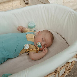 Sujetachupetes broche con pinza Walk in the park amarillo 