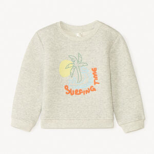 Sudadera de felpa con bordado de surf para bebé niño 