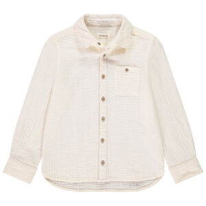 Camisa de manga larga unicolor de tetra para niño 