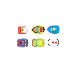 Juguetes de baño 6 uds Boats 