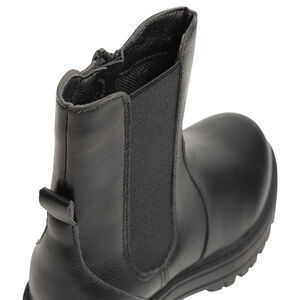 Botines negros con cremallera lateral para niña 