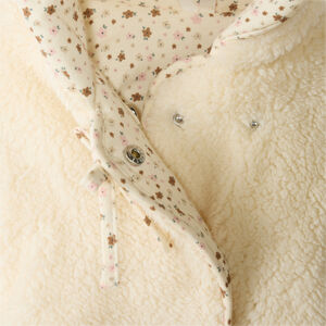 Chaqueta de sherpa para bebé niña con capucha 