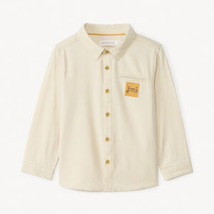 Chemise manches longues avec étiquette pour bébé garçon  Main Chemise manches longues avec étiquette pour bébé garçon