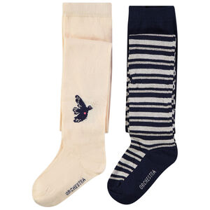 Pack de 2 pares de medias tupidas para niña 