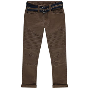 Pantalón de tela teñida con cinturón desmontable Main Pantalón de tela teñida con cinturón desmontable