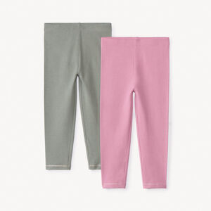 Pack de 2 calzoncillos largos lisos para bebé niña 