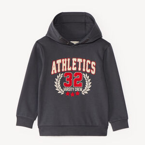 Sudadera con capucha de niño en felpa. 