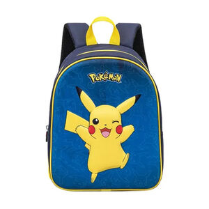 Mochila infantil Pokémon Pikachu 32cm – azul y amarillo 