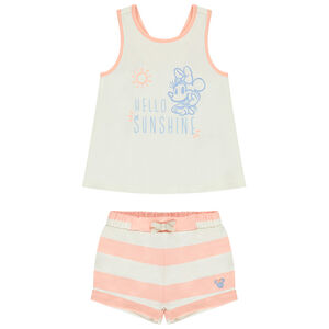 Conjunto de short de felpa y camiseta sin mangas estampada de Minnie Disney para bebé niña  Main Conjunto de short de felpa y camiseta sin mangas estampada de Minnie Disney para bebé niña