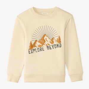Sudadera de felpa con estampado divertido para niño 