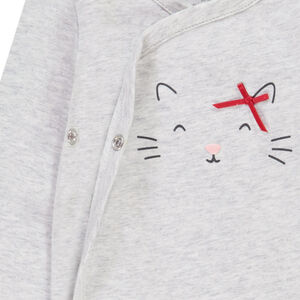 Pack de 5 bodies de manga larga en jersey de fantasía. 