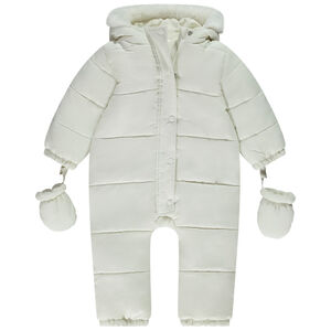 Combi-pilote matelassée unie pour bébé avec finitions différentes selon l'âge 