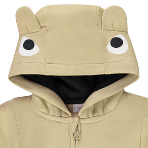 Conjunto en felpa con chaqueta con capucha fantasía y pantalón de chándal monstruo para bebé niño 