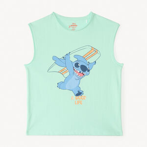 Camiseta sin mangas estampada de Stitch de Disney para niño 