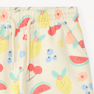 Pantalones cortos de felpa con diseño para niña 