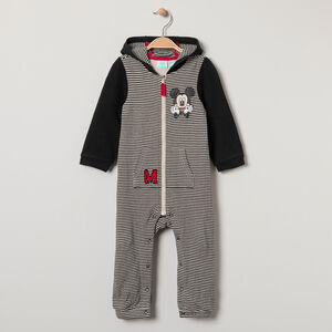 Pelele de punto a rayas con estampado de Mickey Disney 