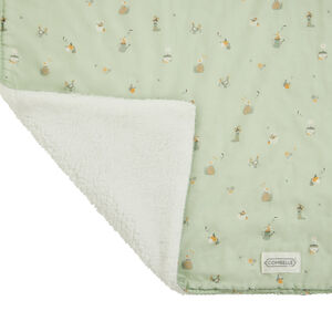 Manta reversible 70 x 100 cm Promenade Bucolique verde 