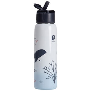 Botella de metal Pretty sea con pajita 380 ml 