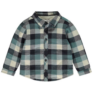 Camisa de franela a cuadros para bebé niño 