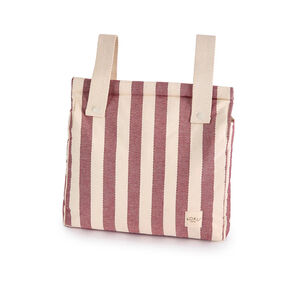 Bolso carrito Panera Stripe - Granate 