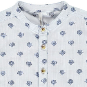 Camisa de manga corta estampada de palmeras para bebé niño 