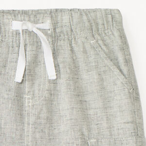 Bermudas de estilo cargo lisas de tela para bebé niño 