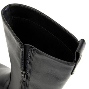 Botas cavaleras negras efecto piel para niña  Main Botas cavaleras negras efecto piel para niña