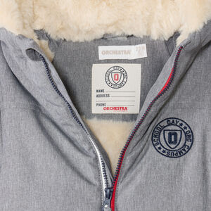 Anorak acolchado con capucha y forro de sherpa para bebé niño 