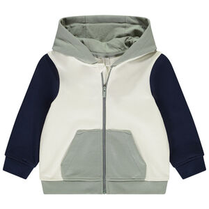 Chaqueta de felpa oversize efecto color block para bebé niño 