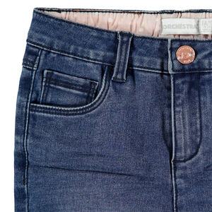 Jeans skinny efecto desgastado de denim para niña  Main Jeans skinny efecto desgastado de denim para niña