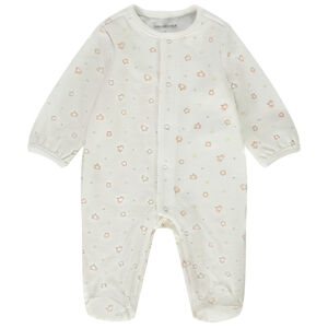 Pelele de terciopelo estampado de elefantes para bebé 