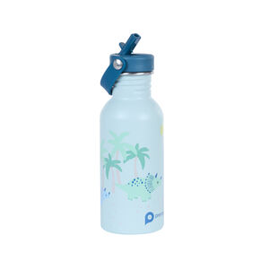 Botella de acero inoxidable con pajita Dino Rigolo - 500 ml 
