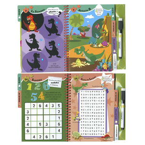 Libro de actividades 50 juegos de dinosaurios +7 años 