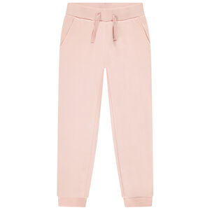 Pantalon de jogging en molleton gratté uni pour fille Main Pantalon de jogging en molleton gratté uni pour fille