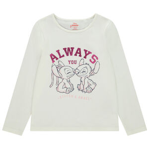 Camiseta de manga larga estampada Stitch & Angel Disney para niña Main Camiseta de manga larga estampada Stitch & Angel Disney para niña